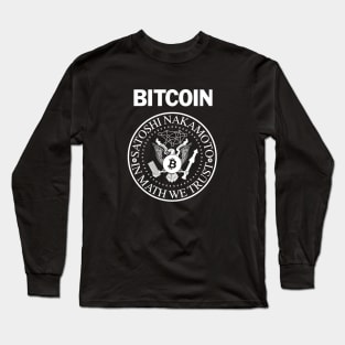 BITCOIN DECENTRALIZED PUNK ROCK - WHITE Long Sleeve T-Shirt